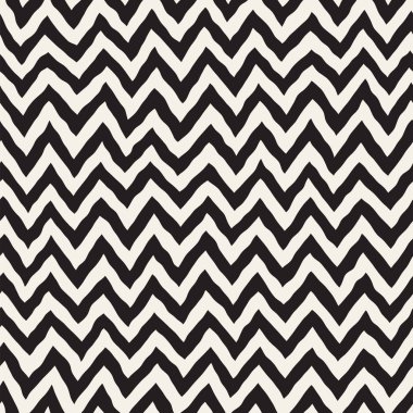 Sorunsuz dalgalı el çekilmiş çizgili desen. Yinelenen vektör doku.