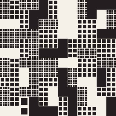 Rasgele boyutu kareler sonsuz arka plan. Vektör Seamless Modeli.