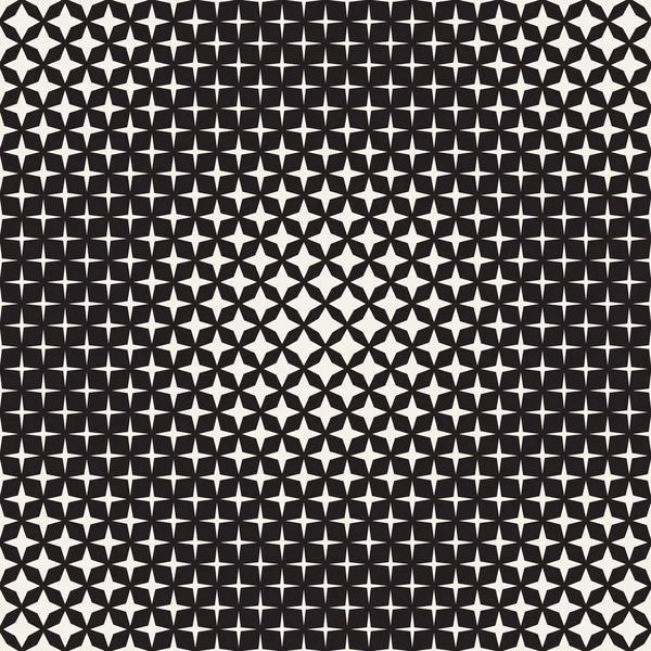 Motif Géométrique Sans Couture Forme Étoile Effet Dégradé Demi Teinte — Image vectorielle