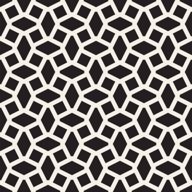 Geometrik süsleme ile çizgili edikula. Vektör Dikişsiz tek renkli desen