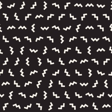 Modaya uygun doku dağınık geometrik şekiller ile. Vektör Seamless Modeli.