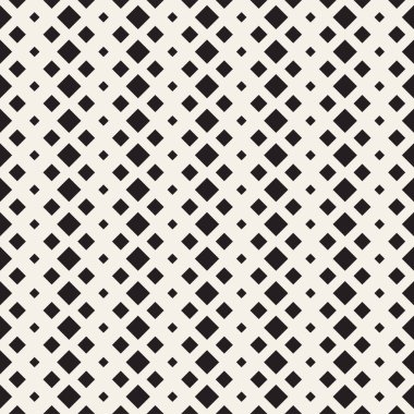 Yinelenen dikdörtgen şekli yarı ton. Modern geometrik doku. Vektör Dikişsiz tek renkli desen