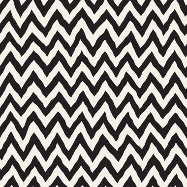 Sorunsuz dalgalı el çekilmiş çizgili desen. Yinelenen vektör doku.