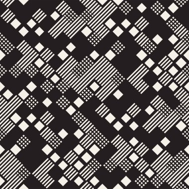 Rasgele boyutu kareler sonsuz arka plan. Vektör Seamless Modeli.