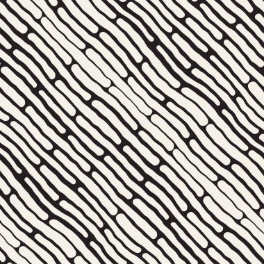 Arka arka plan ile yuvarlak fırça darbeleri. Doodle vektör Seamless Modeli.