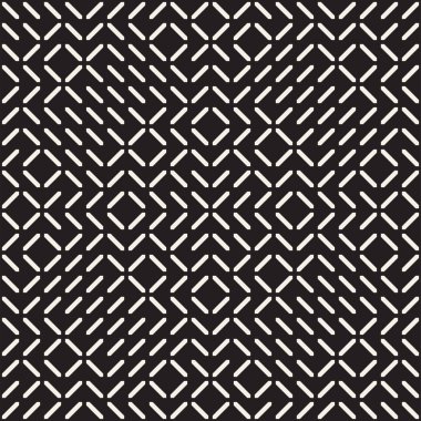 Simetrik çizgileri kafes ile geometrik etnik köken. Vektör soyut Seamless Modeli.