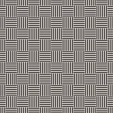 Çizgili kafes ile soyut geometrik desen. Sorunsuz vektör arka plan
