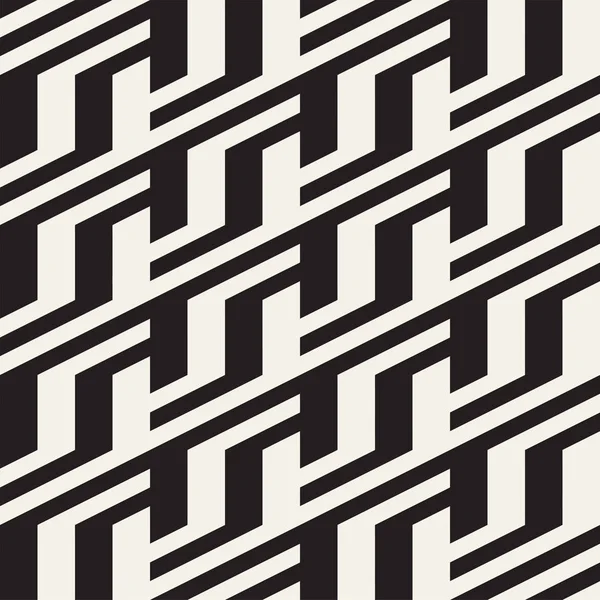 Repeating Slanted Stripes Modern Texture. Monochrome Geometric Seamless Pattern. — Stock Vector