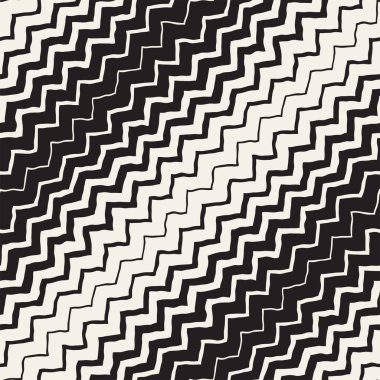 Sorunsuz dalgalı el çekilmiş çizgili desen. Yinelenen vektör doku.