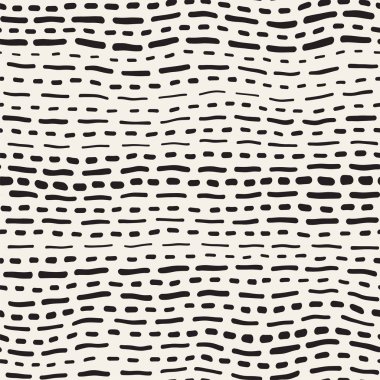 Arka arka plan ile yuvarlak fırça darbeleri. Doodle vektör Seamless Modeli.