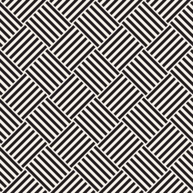 Geometrik yinelenen döşeme çizgili. Vektör Dikişsiz tek renkli desen