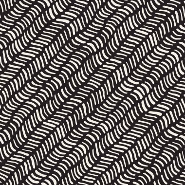 Arka arka plan ile yuvarlak fırça darbeleri. Doodle vektör Seamless Modeli.