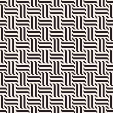 Vektör Seamless modeli. Modern şık titreşim satırları doku. Geometrik çizgili süsleme.