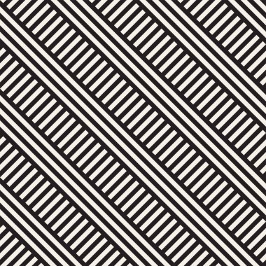 Paralel çizgiler titreşim. Vektör Dikişsiz tek renkli desen.