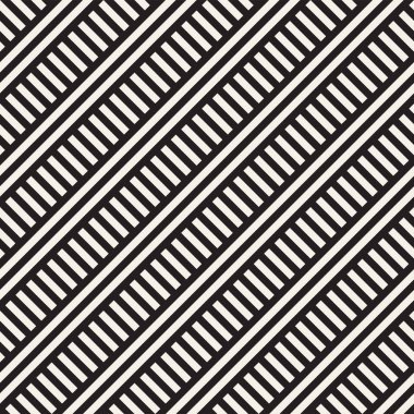 Paralel çizgiler titreşim. Vektör Dikişsiz tek renkli desen.