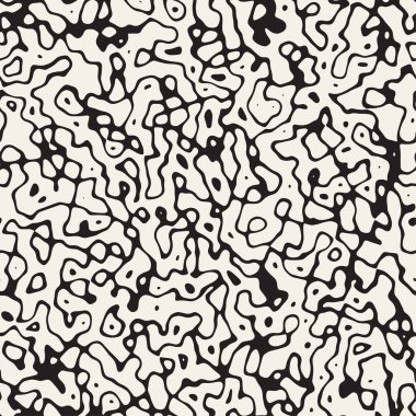 Retro Grungy gürültü doku. Vektör sorunsuz siyah-beyaz desen