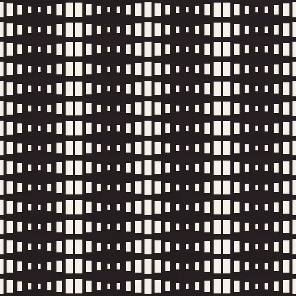 Herhalende vorm halftoon. Moderne geometrische Lattice textuur. Vector naadloze zwart-wit patroon — Stockvector