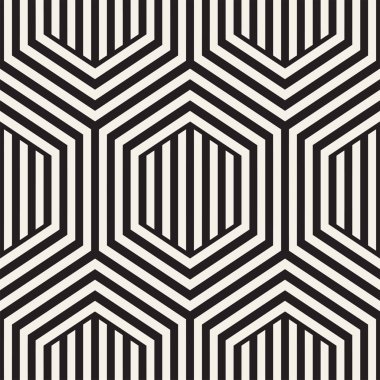 Vektör Seamless modeli. Yinelenen kafes arka plan. Doğrusal kılavuz çizgili altıgen elemanları.