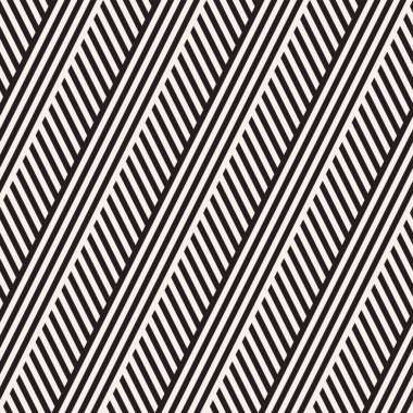 Paralel çizgiler titreşim. Vektör Dikişsiz tek renkli desen.