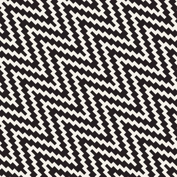 Yarı ton sinirli satırları sonsuz şık doku Mozaik. Vektör sorunsuz siyah-beyaz desen — Stok Vektör