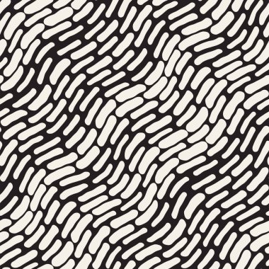 Arka arka plan ile yuvarlak fırça darbeleri. Doodle vektör Seamless Modeli.