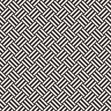 Vektör Seamless modeli. Modern şık titreşim satırları doku. Geometrik çizgili süsleme.