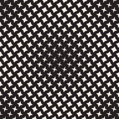 Geometrik sorunsuz yıldız şekiller desen. Yarı ton Gradient etkisi. Şık vektör çizim