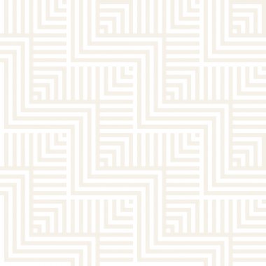 Soyut zikzak paralel çizgiler. Şık süsleme. Vektör Seamless modeli. İnce arka plan yinelenen