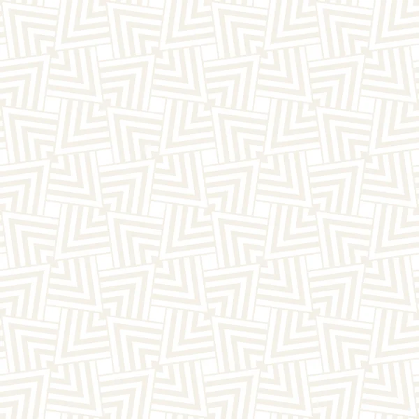 Subtiele Ornament met gestreepte Rhombuses. Vector naadloze zwart-wit patroon — Stockvector