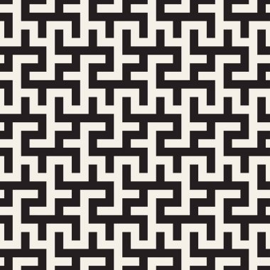 Labirent karışık satırları çağdaş grafik. Geometrik arka plan tasarlamak. Vektör Seamless Modeli.