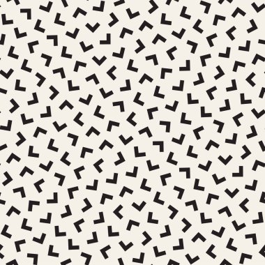 Modaya uygun doku dağınık geometrik şekiller ile. Vektör Seamless Modeli.