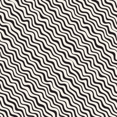 Dalgalı dalgalanma elle çizilmiş çizgiler. Geometrik arka plan tasarlamak. Vektör Seamless Modeli.