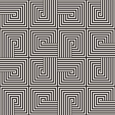 Geometrik yinelenen döşeme çizgili. Vektör Dikişsiz tek renkli desen