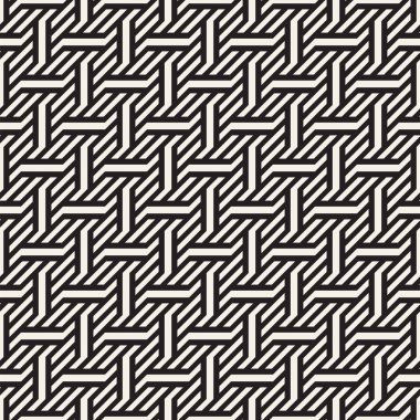 Vektör Seamless modeli. Modern şık titreşim satırları doku. Geometrik çizgili süsleme.