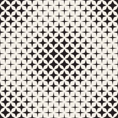 Geometrik sorunsuz yıldız şekiller desen. Yarı ton Gradient etkisi. Şık vektör çizim
