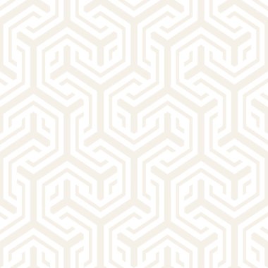 Vektör satırları desen titreşim sorunsuz. Altıgen kafes ile geometrik arka plan yinelenen.