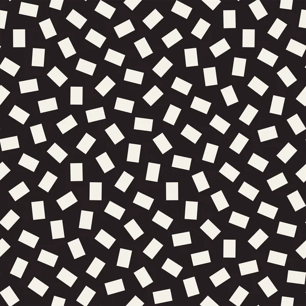 Geometrik şekiller dağınık. Vektör sorunsuz siyah-beyaz desen