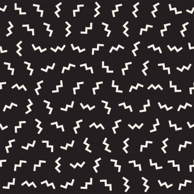 Modaya uygun doku dağınık geometrik şekiller ile. Vektör Seamless Modeli.