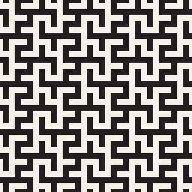 Labirent karışık satırları çağdaş grafik. Geometrik arka plan tasarlamak. Vektör Seamless Modeli.