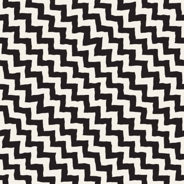 Sorunsuz dalgalı el çekilmiş çizgili desen. Yinelenen vektör doku.