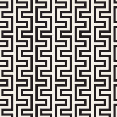 Labirent karışık satırları çağdaş grafik. Geometrik arka plan tasarlamak. Vektör Seamless Modeli.