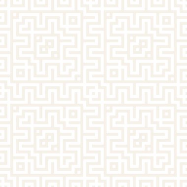 Labirent karışık satırları çağdaş grafik. Geometrik arka plan tasarlamak. Vektör Seamless Modeli.
