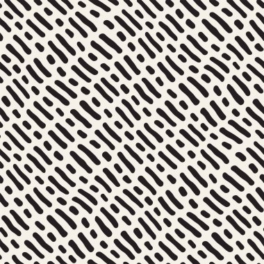 Arka arka plan ile yuvarlak fırça darbeleri. Doodle vektör Seamless Modeli.