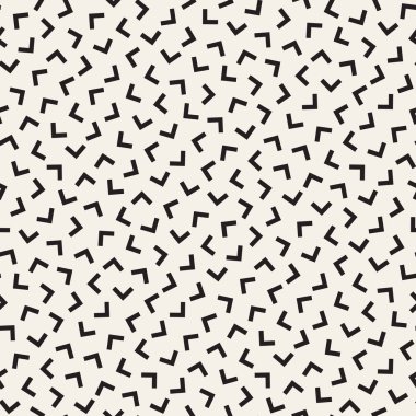 Modaya uygun doku dağınık geometrik şekiller ile. Vektör Seamless Modeli.