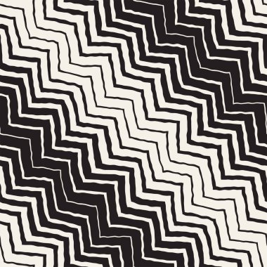 Sorunsuz dalgalı el çekilmiş çizgili desen. Yinelenen vektör doku.