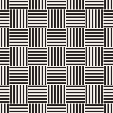 Vektör Seamless modeli. Modern şık titreşim satırları doku. Geometrik çizgili süsleme.