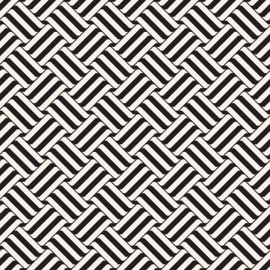 Vektör Seamless modeli. Modern şık titreşim satırları doku. Geometrik çizgili süsleme.