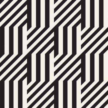 Eğimli çizgiler Modern doku yinelenen. Tek renkli geometrik Seamless Modeli.