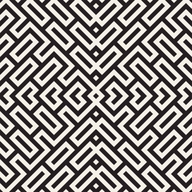 Labirent karışık satırları çağdaş grafik. Geometrik arka plan tasarlamak. Vektör Seamless Modeli.