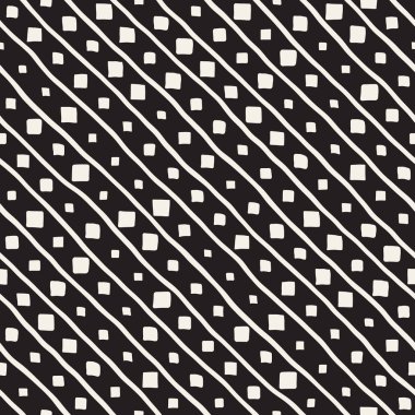 Vektör Seamless çocuksu modeli. Tek renkli elle çizilmiş geometrik şekiller doku